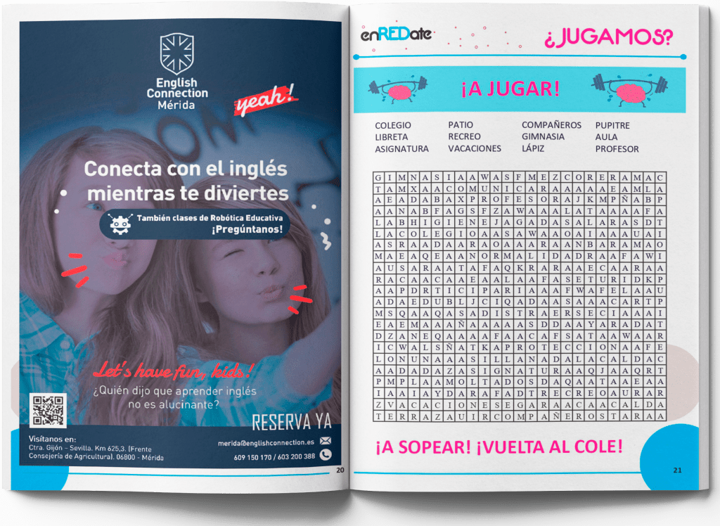enREDate, enREDate y desconecta, Revista extremeña de ocio y entretenimiento, enredate de nueva fusión, publicidad, marketing, comunicación , soporte de papel en mérida